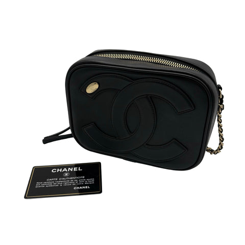 [Pre-owned] CHANEL Chain Shoulder Bag, 27 series (2018-2019), Black, Lambskin, Used, Bag