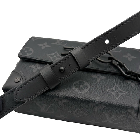 [Excellent Condition] LOUIS VUITTON Steamer Wearable Wallet Shoulder Bag, IC Chip (2021-Present), Black Monogram Eclipse Canvas, Excellent Condition, USED Bag