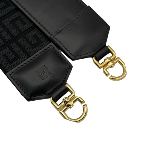 【美品】 GIVENCHY ジバンシィ SHOULDER BAG ショルダーバッグ ショルダーバッグ  ブラック キャンバス　カフースキン 中古 USED バッグ