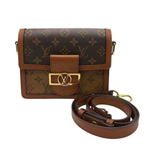 【中古】 LOUIS VUITTON ルイ・ヴィトン MINI DAUPHINE(M45959) ドーフィーヌ MINI ショルダーバッグ FO1189(2019年) モノグラム  中古 USED バッグ