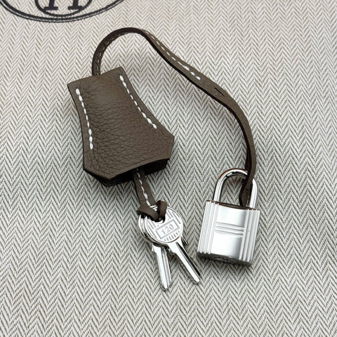 [Brand New] Hermes Birkin 25 Handbag, W Stamp (2024), Etoupe, Togo, Brand New, NEW Bag