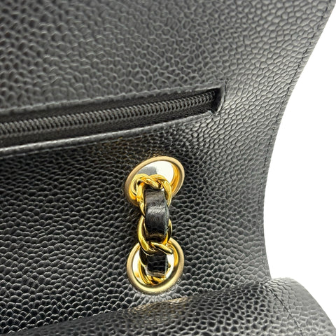 [Excellent Condition] CHANEL MATELASSE 23 Shoulder Bag, IC Chip (2021-), Black, Caviar Skin, Pre-owned