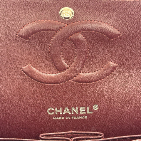【中古】 CHANEL シャネル MATELASSE 25 BAG マトラッセ 25 ダブルフラップ ショルダーバッグ 26番台(2018年) ブラック キャビアスキン 中古 USED バッグ