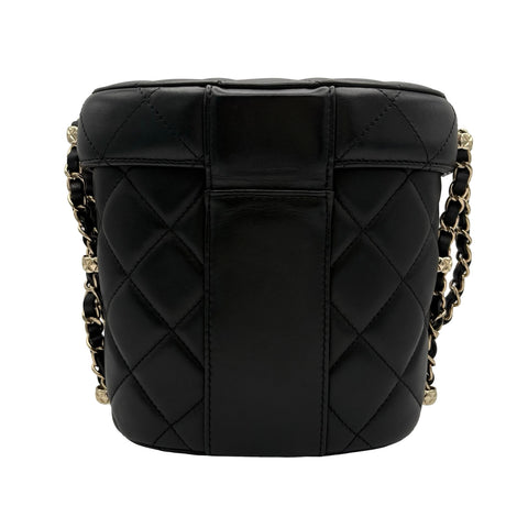 [Pre-owned] CHANEL Vanity Chain Shoulder Bag, Black Lambskin, Random Serial (2021-), Branded Bag, Shoulder Bag, Pre-owned Item, Women's
