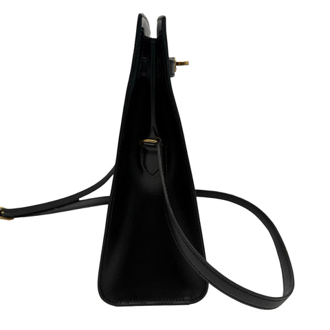 【中古】 Hermes エルメス KELLY SPORTS PM ケリースポーツPM ショルダーバッグ 〇P刻（1986年） ブラック ボックスカーフ ヴィンテージ 中古 USED バッグ