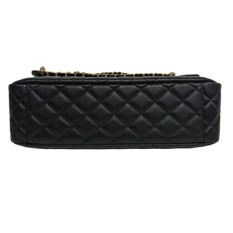 【美品】 CHANEL シャネル MATELASSE CHAIN SHOULDER BAG マトラッセチェーンショルダー40 ショルダーバッグ ICチップ(2021年∼) ブラック キャビアスキン 中古 USED バッグ