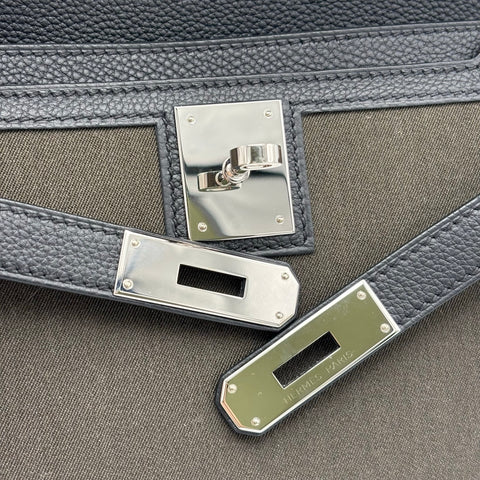 【美品】 Hermes エルメス KELLY DEPECHES POUCH Kelly Depeches Pouch Bolso de mano con sello W (2024) Canopee Toile H・Togo Seminuevo Bolso