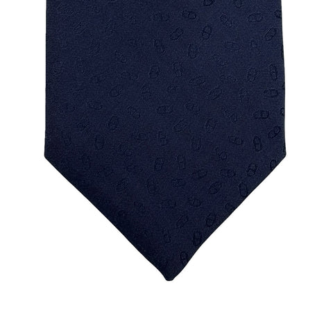 【A estrenar】Hermes corbata H tejida 7 cm "Façonné Maillon" Accesorios Azul de China 100% seda A estrenar SEDA 14