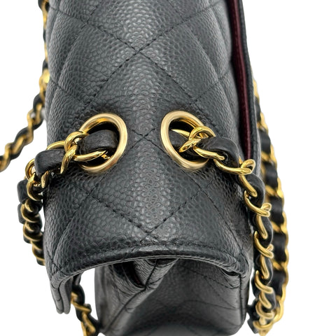 [Excellent Condition] CHANEL MATELASSE 23 Shoulder Bag, IC Chip (2021-), Black, Caviar Skin, Pre-owned